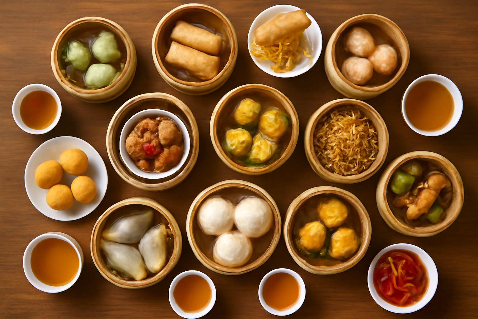 满桌点心