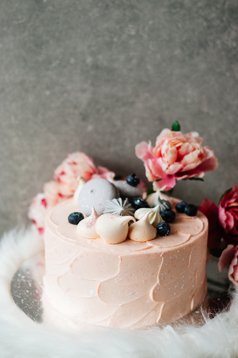 Jardin Rose floral layer cake