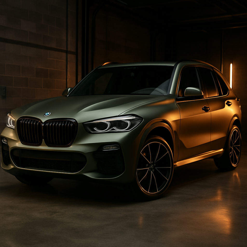 Matte Green Wrap — BMW X5